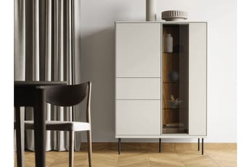 Levisa Vitrineskap 98x140 cm - Cashmere - Oppbevaring - Skap - Vitrineskap