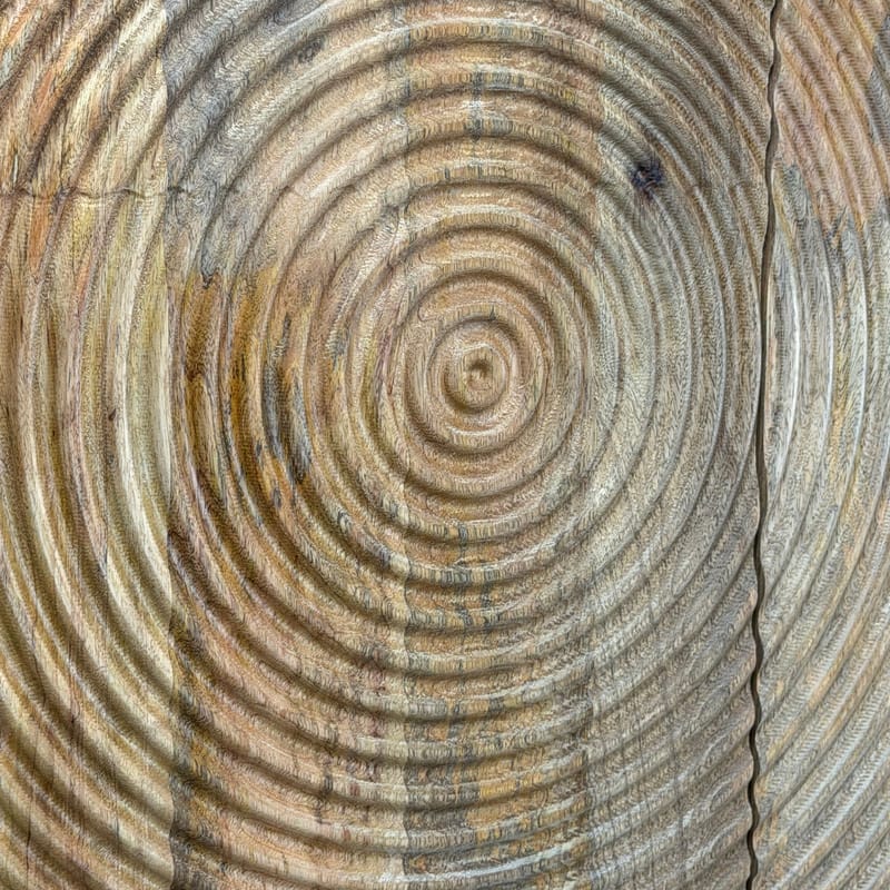 Livino oppbevaringsskap 90x180 cm 3D-mønster industriell stil - naturbrun og svart - Oppbevaring - Skap - Oppbevaringsskap