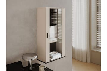 Lyrosen Vitrinskåp 60x112 cm - Beige - Oppbevaring - Skap - Vitrineskap