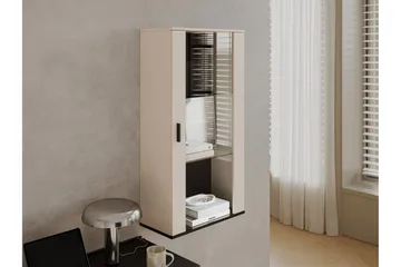 Lyrosen Vitrinskåp 60x112 cm - Beige - Oppbevaring - Skap - Vitrineskap