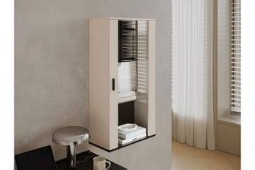 Lyrosen Vitrinskåp 60x112 cm - Beige - Oppbevaring - Skap - Vitrineskap