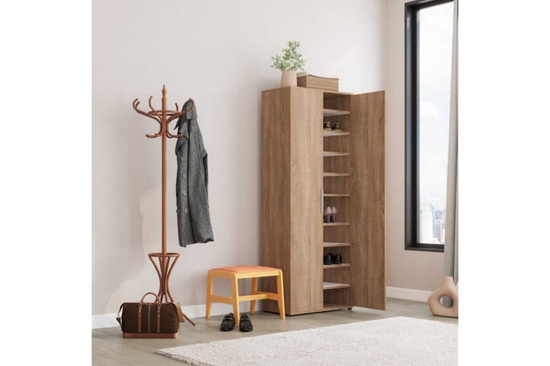 Mayazizi Skoskap 76 cm - Lyse brun - Oppbevaring - Skap - Oppbevaringsskap