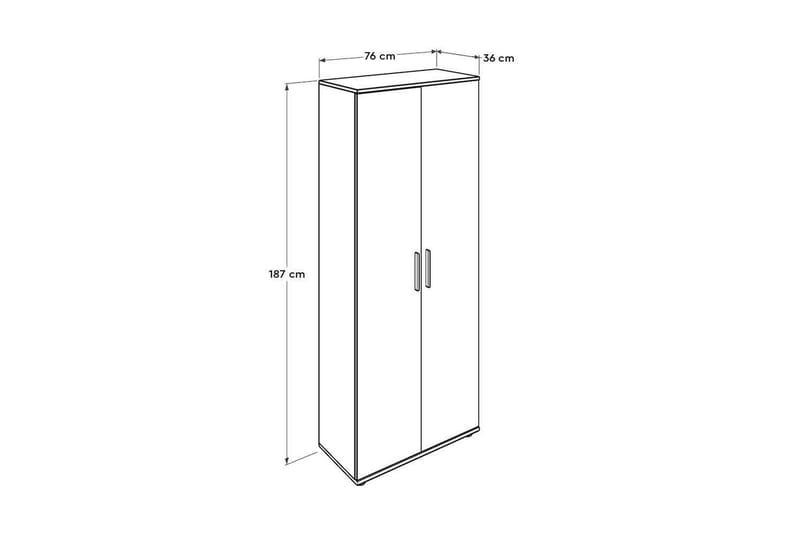 Mayazizi Skoskap 76 cm - Lyse brun - Oppbevaring - Skap - Oppbevaringsskap