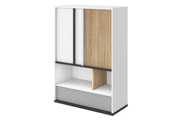 Metropolitan Highboard - Brun/Hvit/Lysegrå/Sort - Oppbevaring - Skap - Oppbevaringsskap