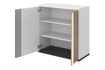 Metropolitan Highboard - Brun/Hvit/Lysegrå/Sort - Oppbevaring - Skap - Oppbevaringsskap