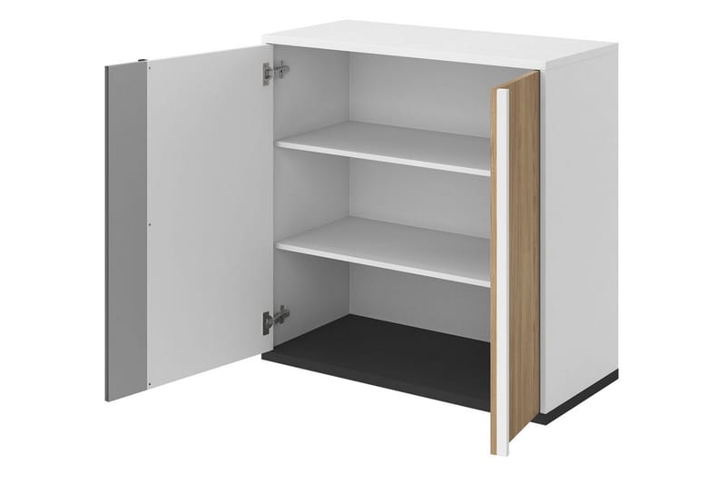 Metropolitan Highboard - Brun/Hvit/Lysegrå/Sort - Oppbevaring - Skap - Oppbevaringsskap