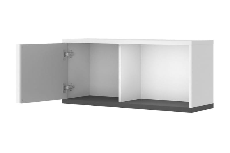 Metropolitan Highboard - Hvit/Lysegrå/Sort - Oppbevaring - Skap - Oppbevaringsskap