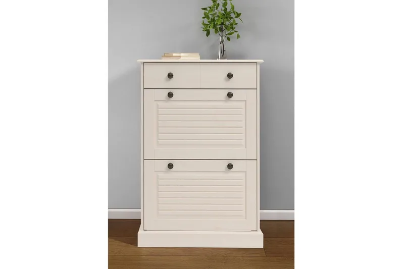 Mille Skoskap 75x105 cm - Hvit - Oppbevaring - Skap - Oppbevaringsskap