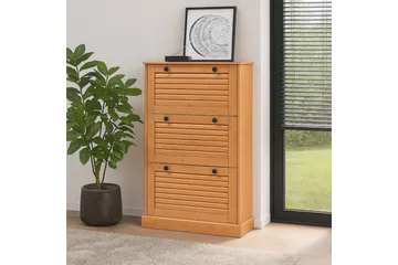 Mille Skoskap 75x130 cm - Brun - Oppbevaring - Skap - Oppbevaringsskap