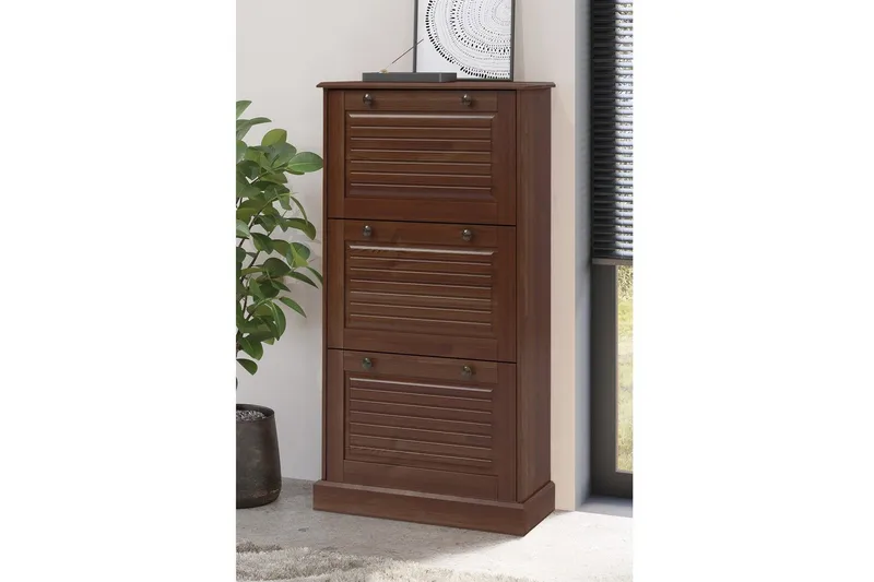 Mille Skoskap 75x130 cm - Brun - Oppbevaring - Skap - Oppbevaringsskap