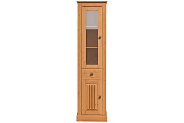 Mille Vitrineskap 47x182 cm - Brun - Oppbevaring - Skap - Vitrineskap