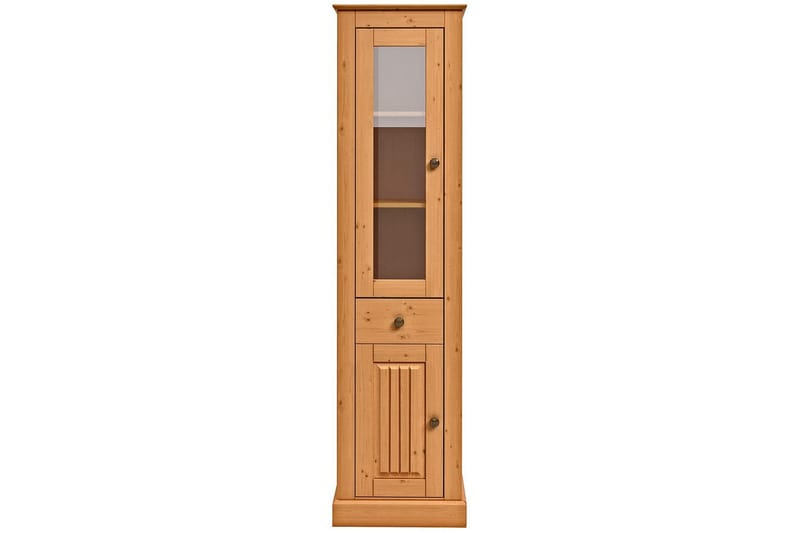 Mille Vitrineskap 47x182 cm - Brun - Oppbevaring - Skap - Vitrineskap
