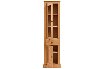 Mille Vitrineskap 47x182 cm - Brun - Oppbevaring - Skap - Vitrineskap