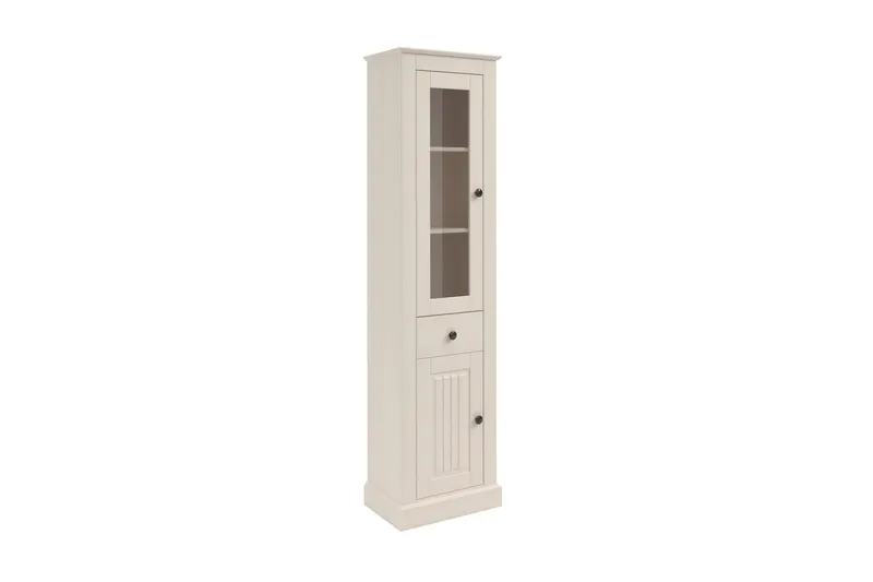 Mille Vitrineskap 47x182 cm, Hvit