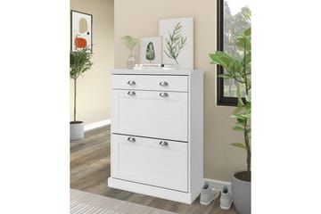 Motala Skohylle 80x105 cm - Hvit - Oppbevaring - Skap - Oppbevaringsskap