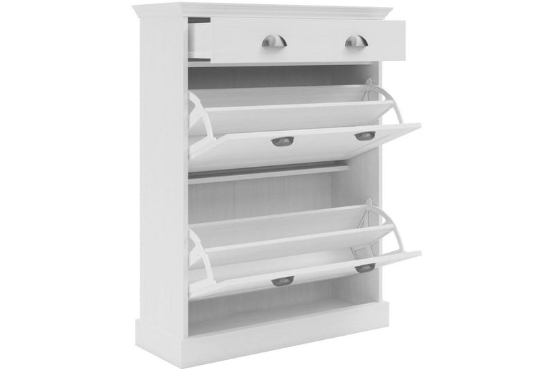 Motala Skohylle 80x105 cm - Hvit - Oppbevaring - Skap - Oppbevaringsskap