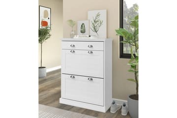 Motala Skohylle 80x105 cm - Hvit - Oppbevaring - Skap - Oppbevaringsskap