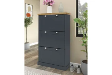 Motala Skoskap 80x132 cm - Grå - Oppbevaring - Skap - Oppbevaringsskap