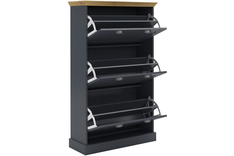 Motala Skoskap 80x132 cm - Grå - Oppbevaring - Skap - Oppbevaringsskap