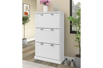 Motala Skoskap 80x132 cm - Hvit - Oppbevaring - Skap - Oppbevaringsskap