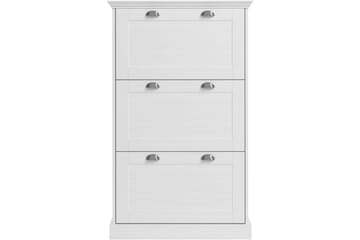 Motala Skoskap 80x132 cm - Hvit - Oppbevaring - Skap - Oppbevaringsskap