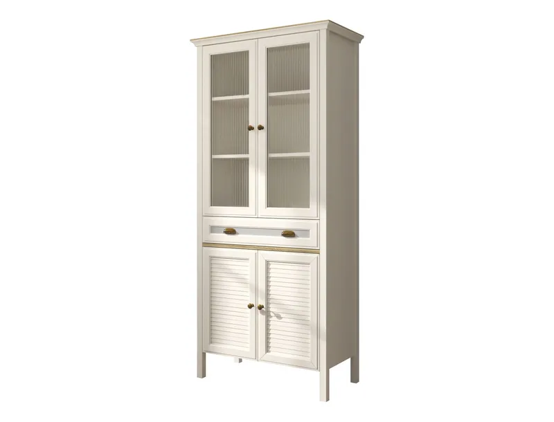 Murina Multifunksjonsskap 88x194 cm, Krem, eik, grå