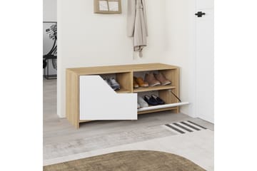 Nexus Skoskap 105 cm - Eik/Hvit - Oppbevaring - Skap - Oppbevaringsskap