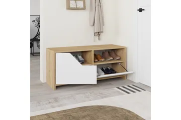Nexus Skoskap 105 cm - Eik/Hvit - Oppbevaring - Skap - Oppbevaringsskap