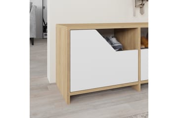 Nexus Skoskap 105 cm - Eik/Hvit - Oppbevaring - Skap - Oppbevaringsskap