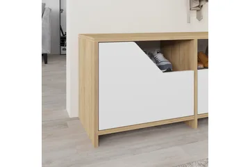 Nexus Skoskap 105 cm - Eik/Hvit - Oppbevaring - Skap - Oppbevaringsskap
