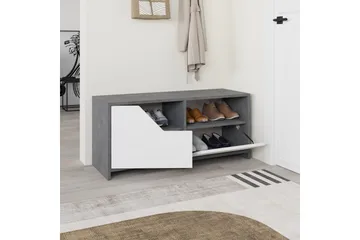 Nexus Skoskap 105 cm - Grå/Hvit - Oppbevaring - Skap - Oppbevaringsskap