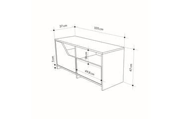 Nexus Skoskap 105 cm - Grå/Hvit - Oppbevaring - Skap - Oppbevaringsskap