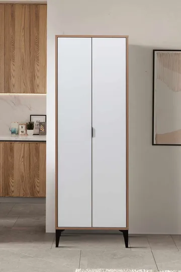 Olyros garderobe 65x190 cm - Hvit - Oppbevaring - Skap - Oppbevaringsskap