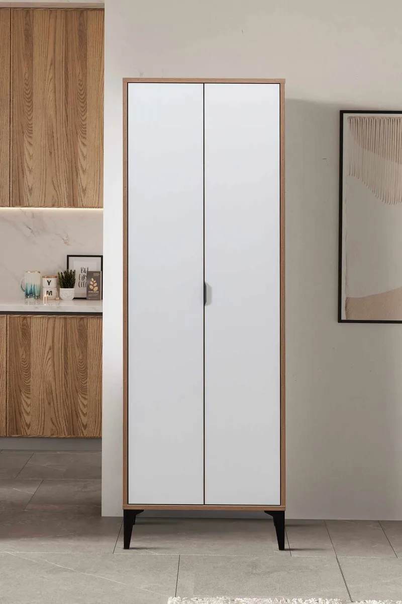 Olyros garderobe 65x190 cm - Hvit - Oppbevaring - Skap - Oppbevaringsskap