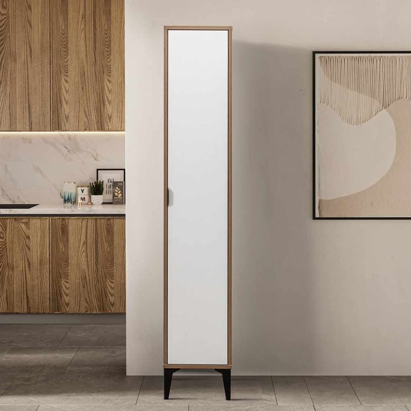 Olyros høyskap 35x190 cm - Hvit - Oppbevaring - Skap - Oppbevaringsskap