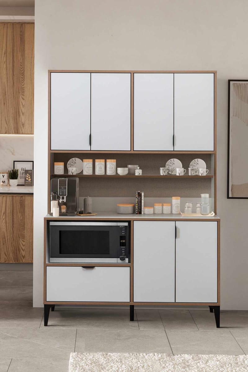 Olyros oppbevaringsmøbel 127x190 cm - Hvit - Oppbevaring - Skap - Oppbevaringsskap