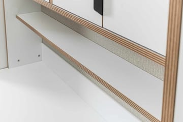 Olyros oppbevaringsmøbel 127x190 cm - Hvit - Oppbevaring - Skap - Oppbevaringsskap