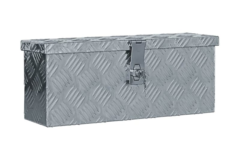 Aluminiumsboks 48,5x14x20 cm sølv - Sølv - Deponeringsskap - Oppbevaringsskap