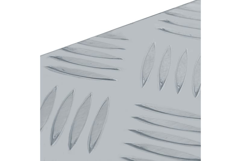 Aluminiumsboks 61,5x26,5x30 cm sølv - Blå|Grå - Deponeringsskap - Oppbevaringsskap