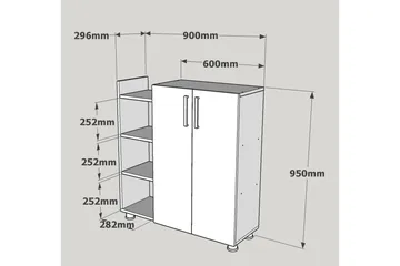 Asousa Skoskap - Oppbevaring - Skap - Oppbevaringsskap