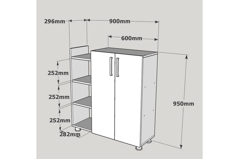 Asousa Skoskap - Oppbevaring - Skap - Oppbevaringsskap
