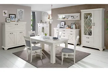 BarSkap Hareholme 123 cm - Hvit - Oppbevaring - Skap - Oppbevaringsskap