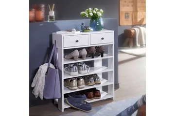 Basnaw Skoskap 60x24 cm - Hvit - Oppbevaring - Skap - Oppbevaringsskap