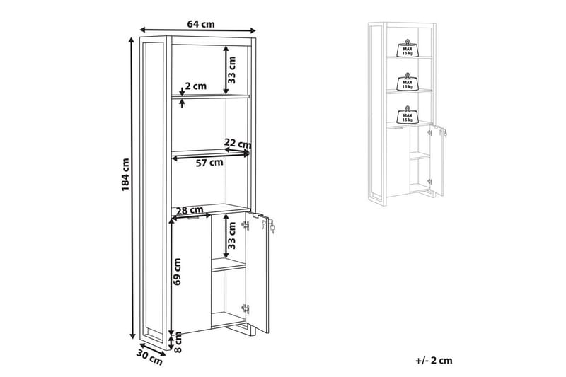Bokhylle Johnson - Oppbevaring - Hylle - Bokhylle
