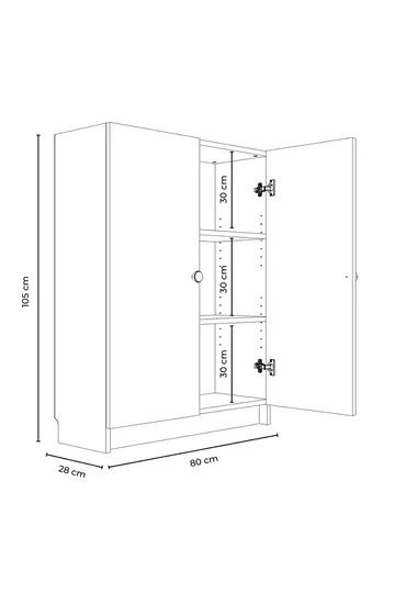 Bookshelf Hanah Home - Oppbevaring - Skap - Oppbevaringsskap