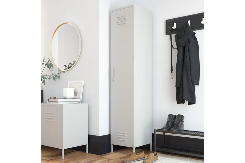 Bradford Highboard Lysegrå - Dorel Home - Oppbevaring - Skap - Oppbevaringsskap