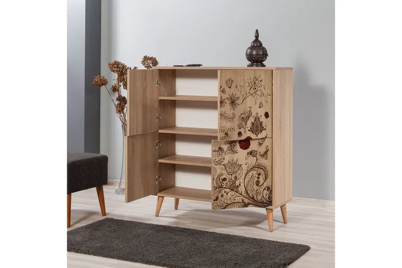 Brokind Oppbevaringsskap 111 cm - Brun - Oppbevaring - Skap - Oppbevaringsskap