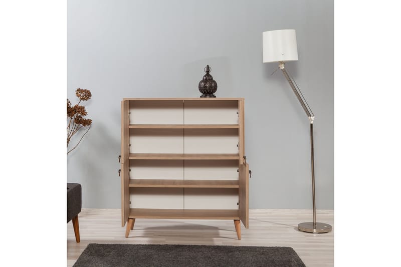 Brokind Oppbevaringsskap 111 cm - Brun/Rød - Oppbevaring - Skap - Oppbevaringsskap