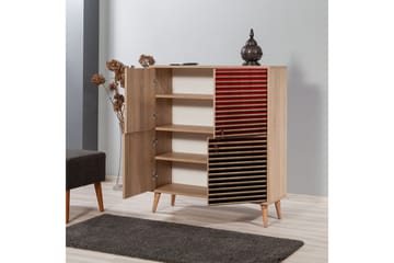 Brokind Oppbevaringsskap 111 cm - Brun/Rød - Oppbevaring - Skap - Oppbevaringsskap