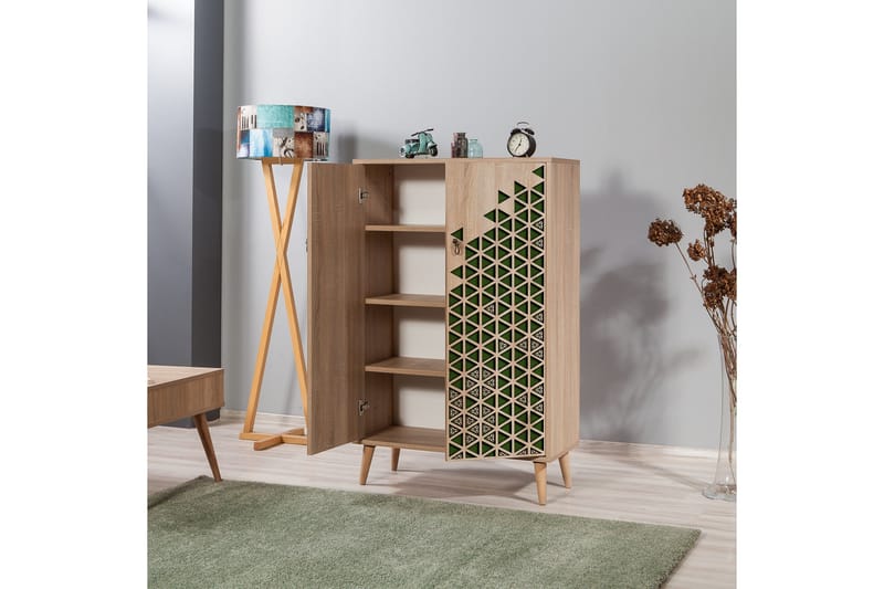 Brokind Oppbevaringsskap 80 cm - Brun/Grønn - Oppbevaring - Skap - Oppbevaringsskap